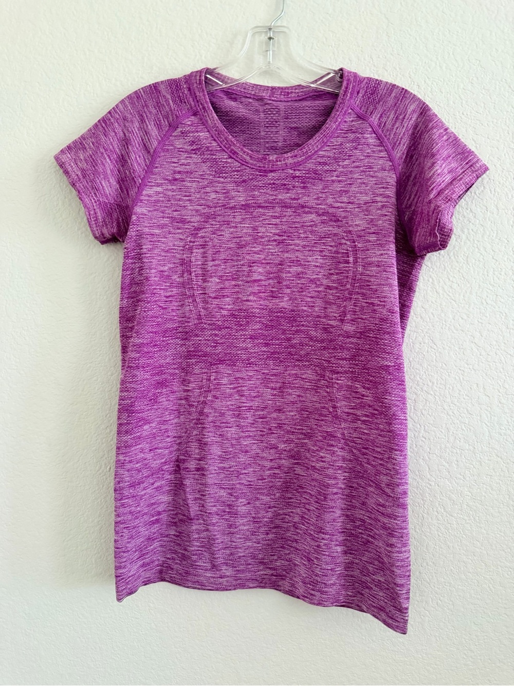 lululemon athletica Heathered Purple Short Sleeve Tee